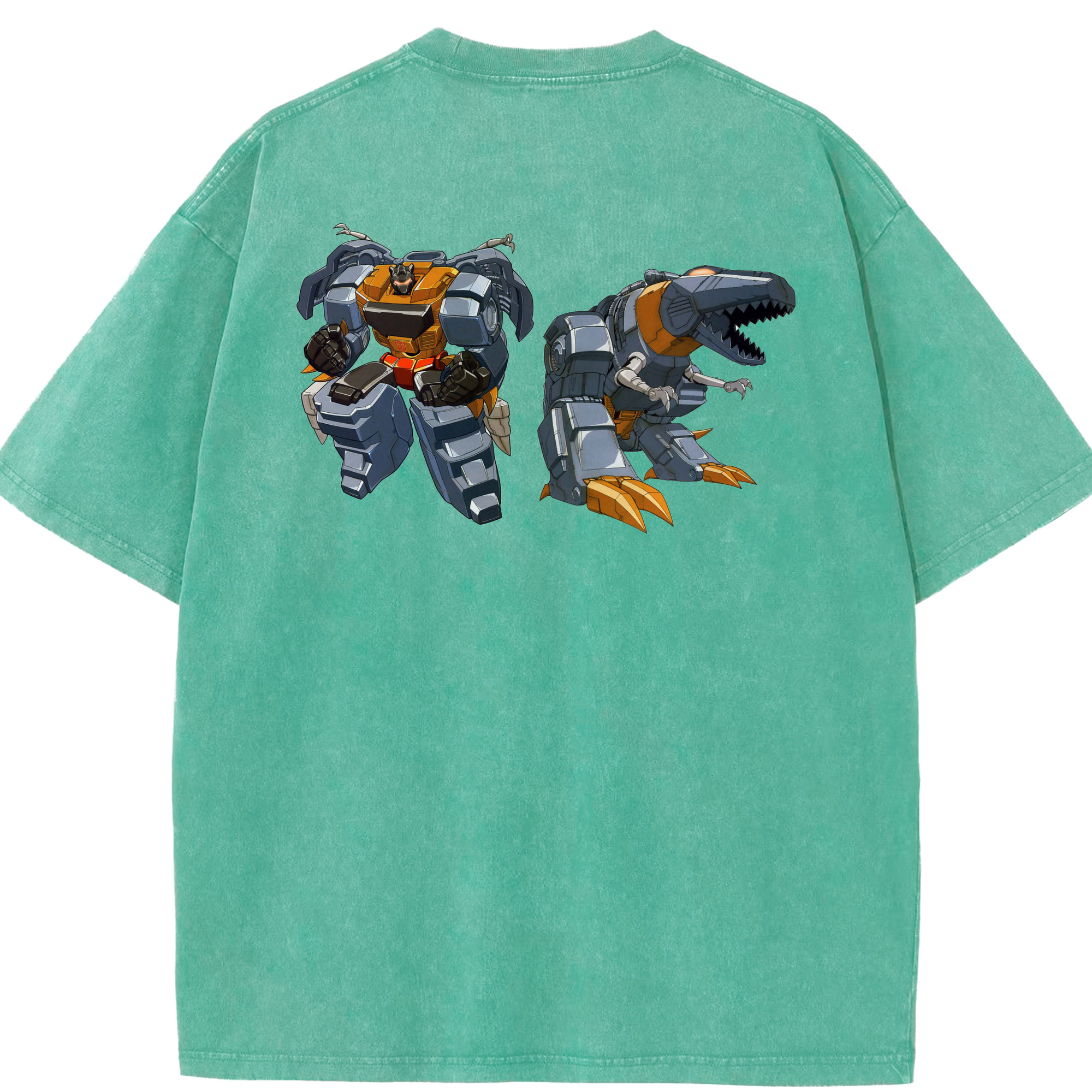 （画像用）  綿100% ヴィンテージ風 半袖Tシャツ（背面プリント）